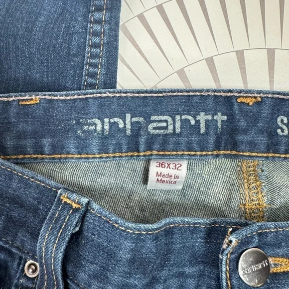 Carhartt Men’s Straight Leg Denim Pants‎ 36x32 - Picture 5 of 9